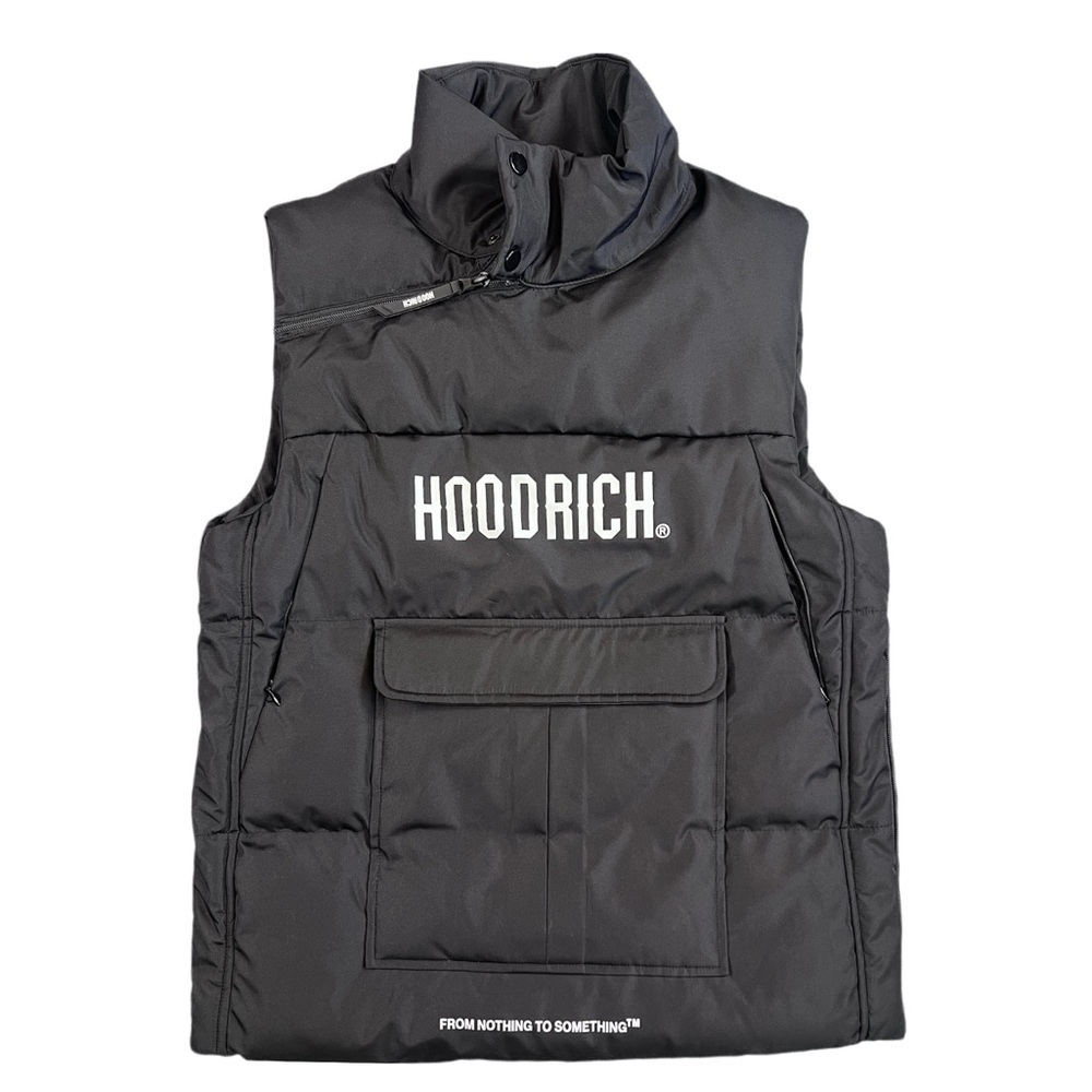 Hoodrich Black Puffer Vest Mens Small NEW With Tags Streetwear